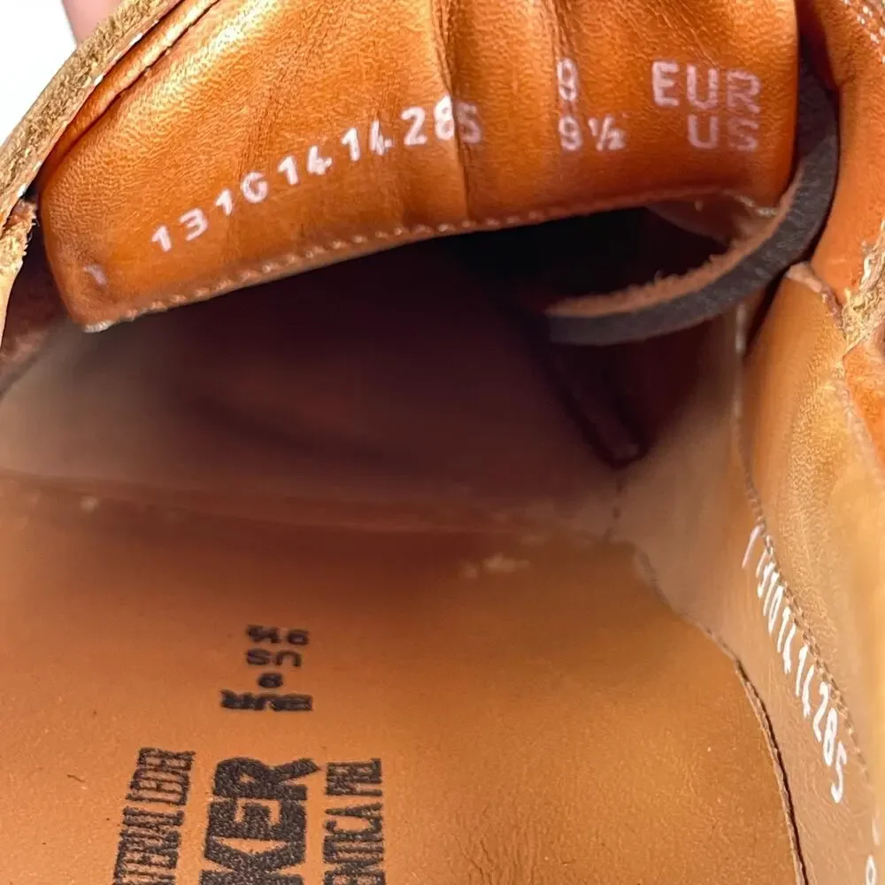 Mephisto Spinnaker Men's 9.5 Brown Leather Boat Shoes Lace-Up Comfort Casual EUC